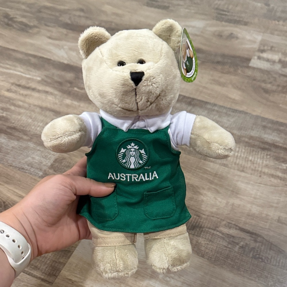 Starbucks Australia Bear Plush Toy - Cream and Green
